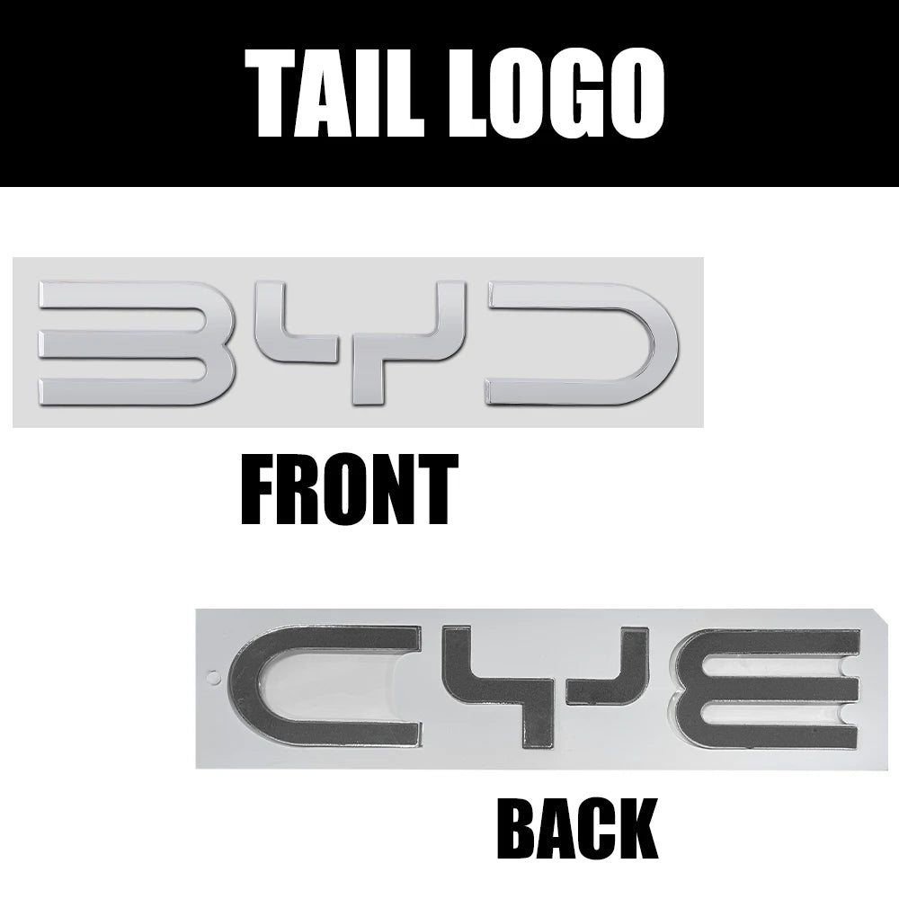 Car Styling Front Hood Bonnet Rear Trunk Cover Sticker Decor For BYD Atto 3 Yuan Plus Song Plus Seal Seagull Dolphin Sealion