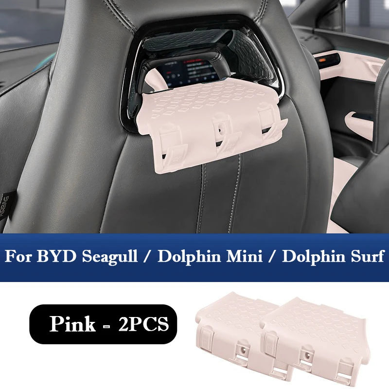 For BYD Seagull Dolphin Mini Surf Multifunctional Seat Back Rest Hook Hidden Storage Hooks Car Interior Organizer Accessories