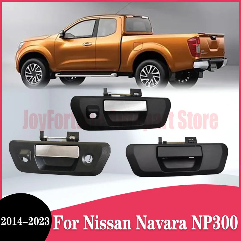 JF Car Rear Tailgate Door Handle With Camera-Key Hole Plating For Nissan Navara 2014-2023 D23 NP300 RIICH 6 2017 90606-4JG0C