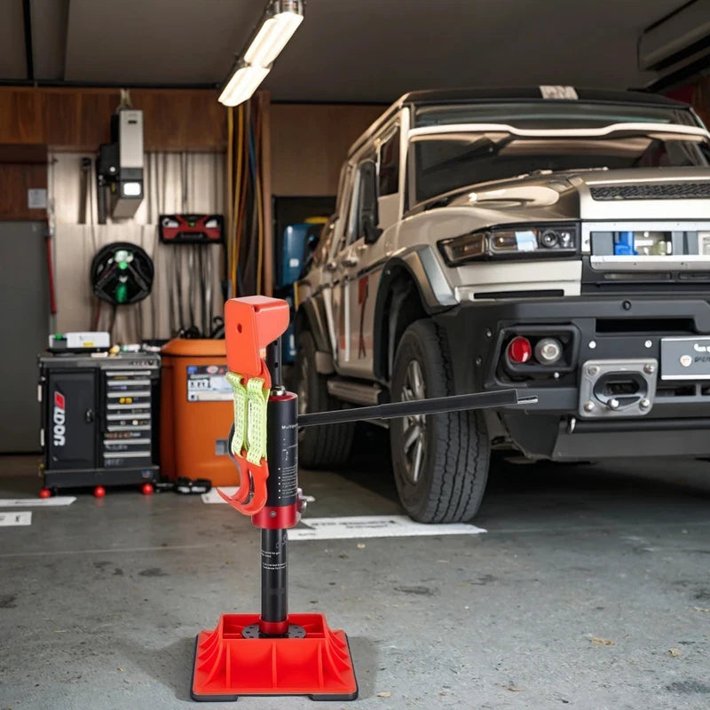 Manual Hydraulic Lifting Jack Steel Construction Off-Road Recovery SUV Tire Change Emergency Vehicle Maintenance