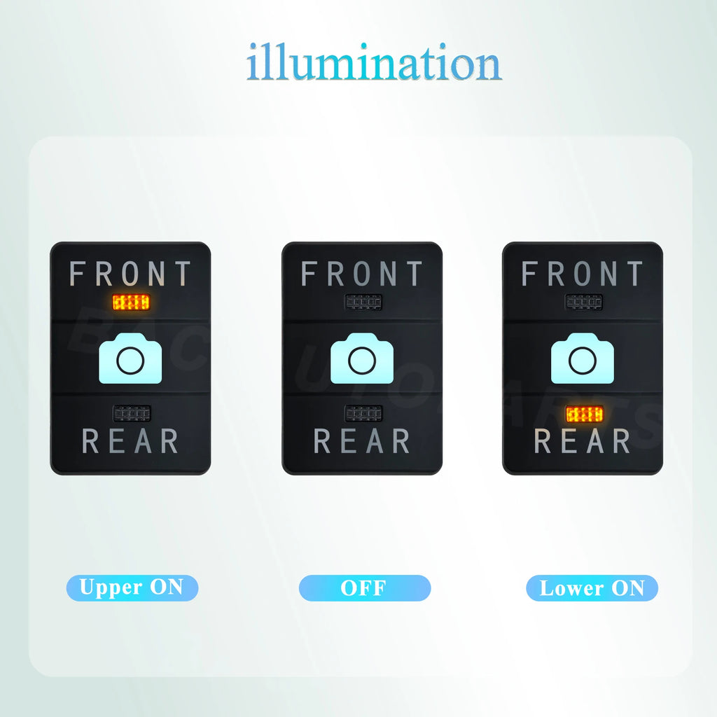 12V OEM LED Rocker Switch Seat Heating On-Off-On for Toyota Camry Corolla Land Cruiser Prado Hilux RAV4 4Runner Winch IN Camera