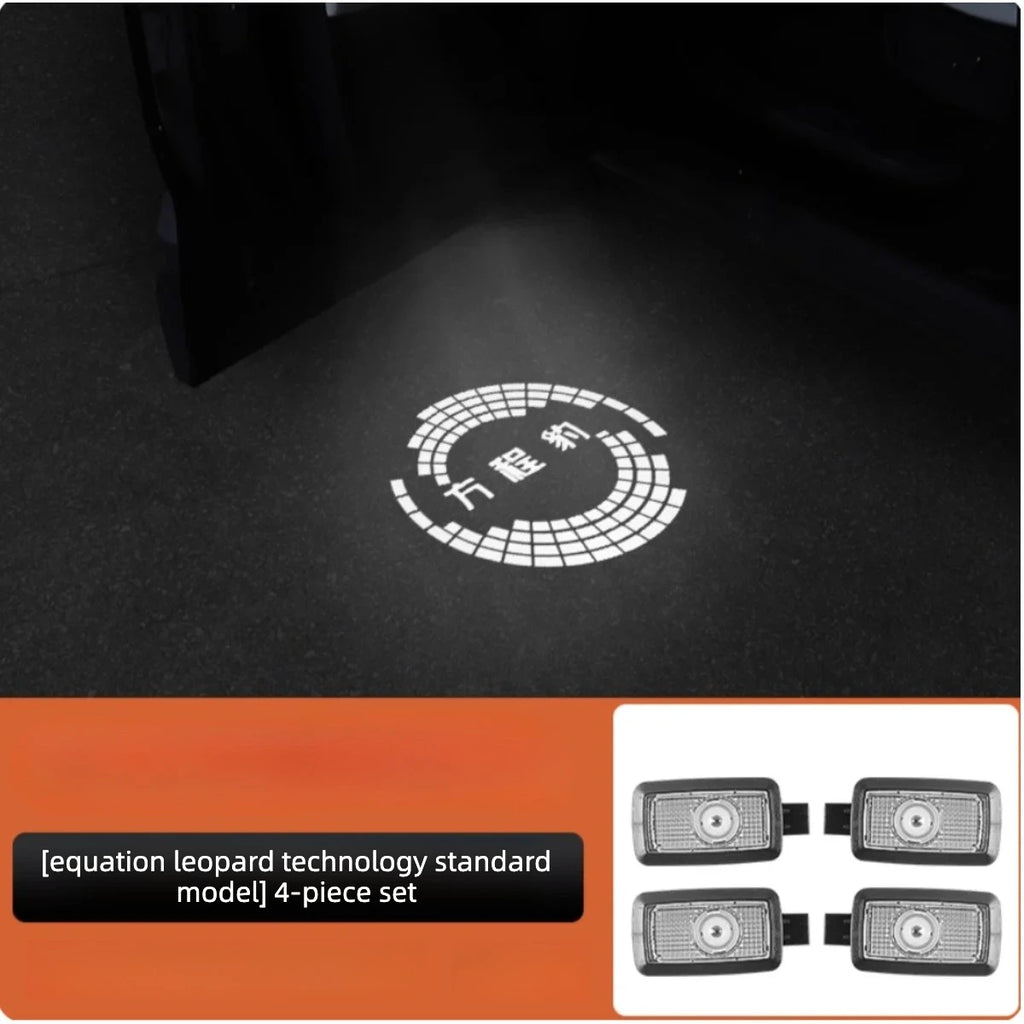 For BYD Equation Leopard 8 Leopard 5 Titanium 7 Door Welcome Light Modification Non-destructive Installation Ambient Light Parts