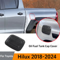 Car Accessories Fit for Toyota Hilux 2018 2019 2020 2021 2022 2023 2024 Carbon Style Fuel Filler Tank Cover Oil Fuel Tank Cap Co