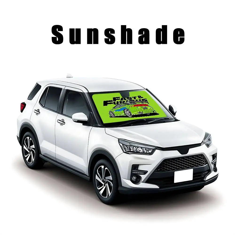 Cool The F-fast And The F-furious Stylish And Trendy Windshield Sunshade, Car Windshield Cover, Car Sunshade Curtain