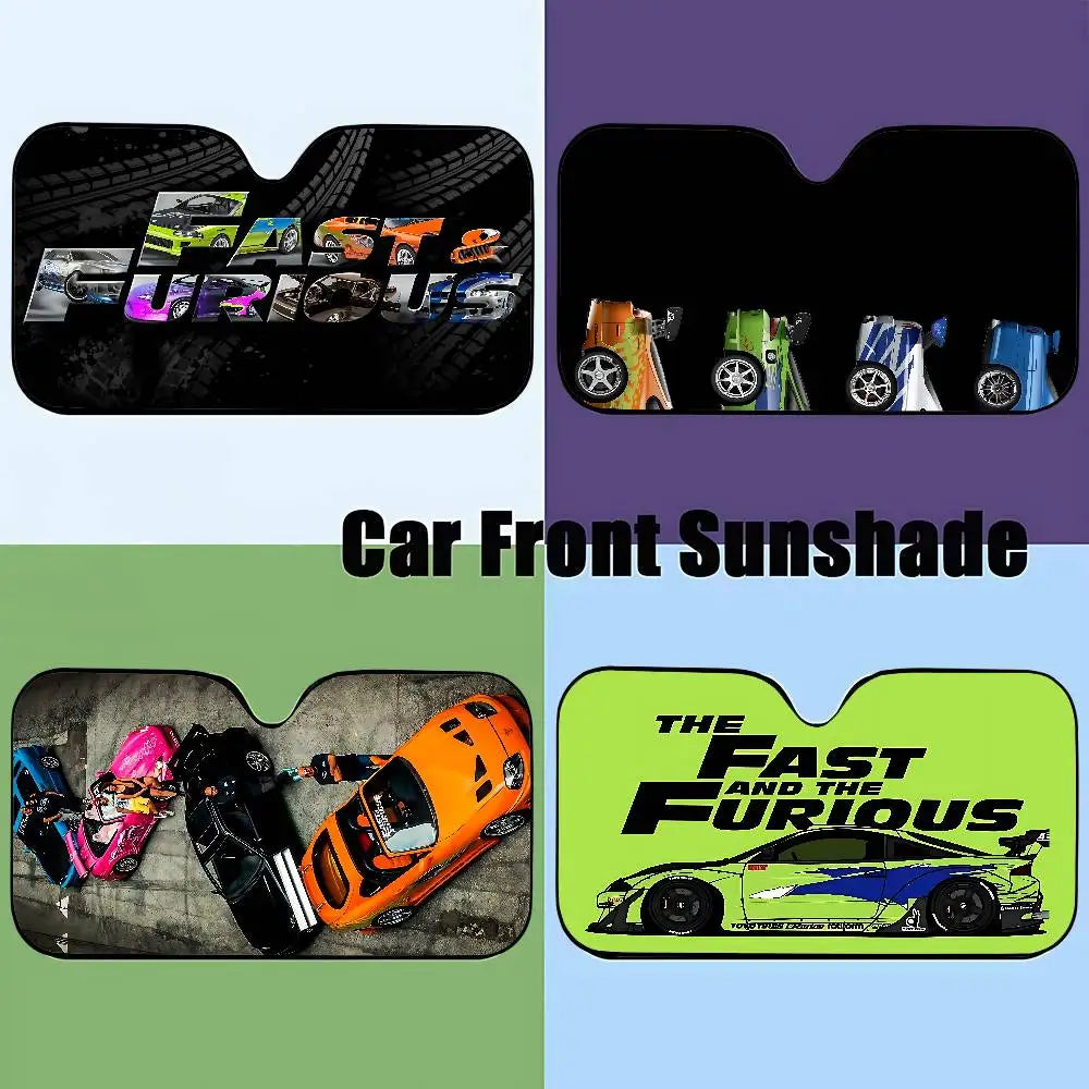 Cool The F-fast And The F-furious Stylish And Trendy Windshield Sunshade, Car Windshield Cover, Car Sunshade Curtain