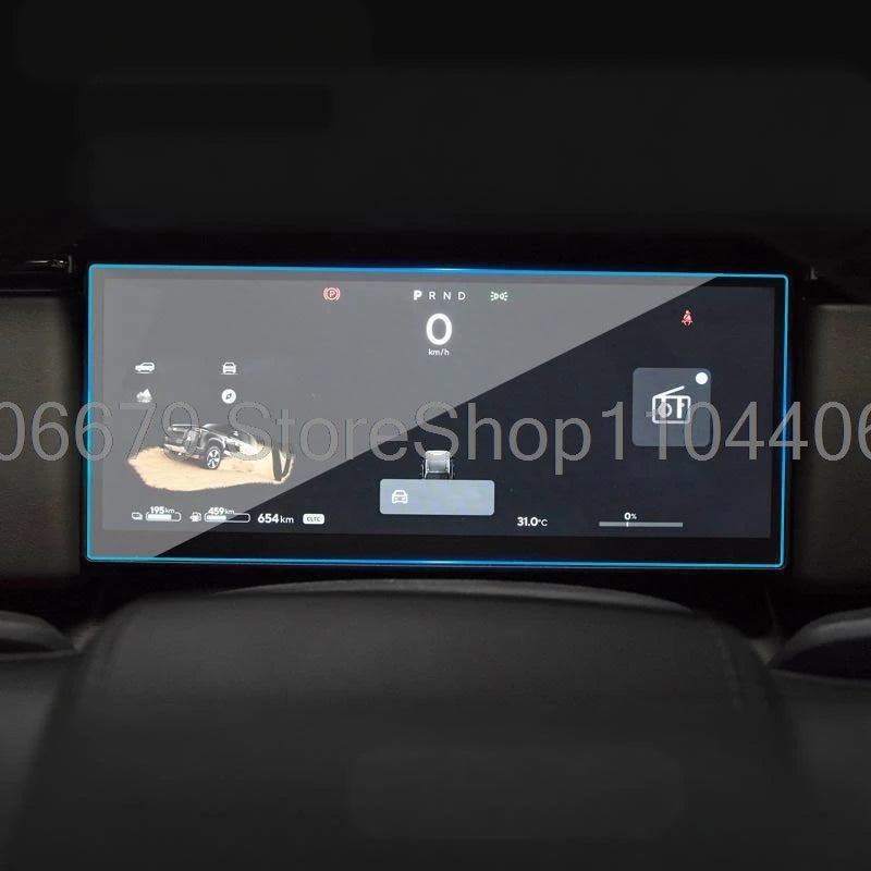 For ROX 01 Polestones 01 2023 2024 15.7inch Car gps navigation and 12.3inch instrument Tempered Glass Screen Protector film