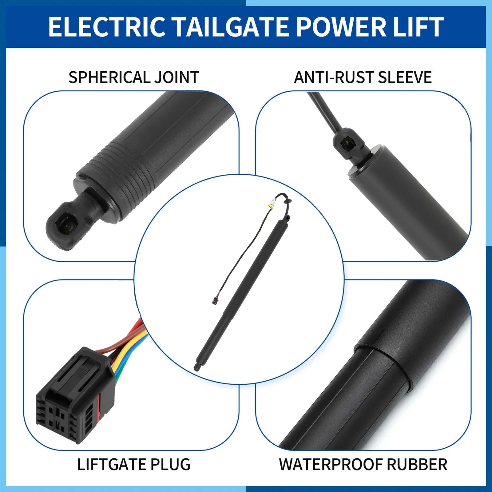 LR114632 LR160926 Tailgate Support Rod Rear Tailgate Strut Electric Support Struts For 2018-2025 L551 RANGE ROVER EVOQUE