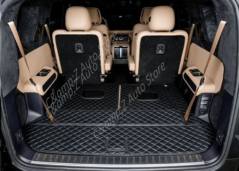 Car Rear Trunk Mat For BYD Leopard 8 Denza B8 2025 2026 2027 6SEAT 7SEAT Leather Cover Cargo Liner Rug Boot Pad Auto Accessories