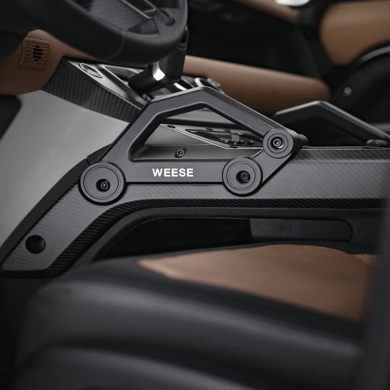 WEESE Dry Carbon Center Control System – 4-Way Switch, USB Charger & Aluminum Grab Handle for Land Rover Defender 90/110/130