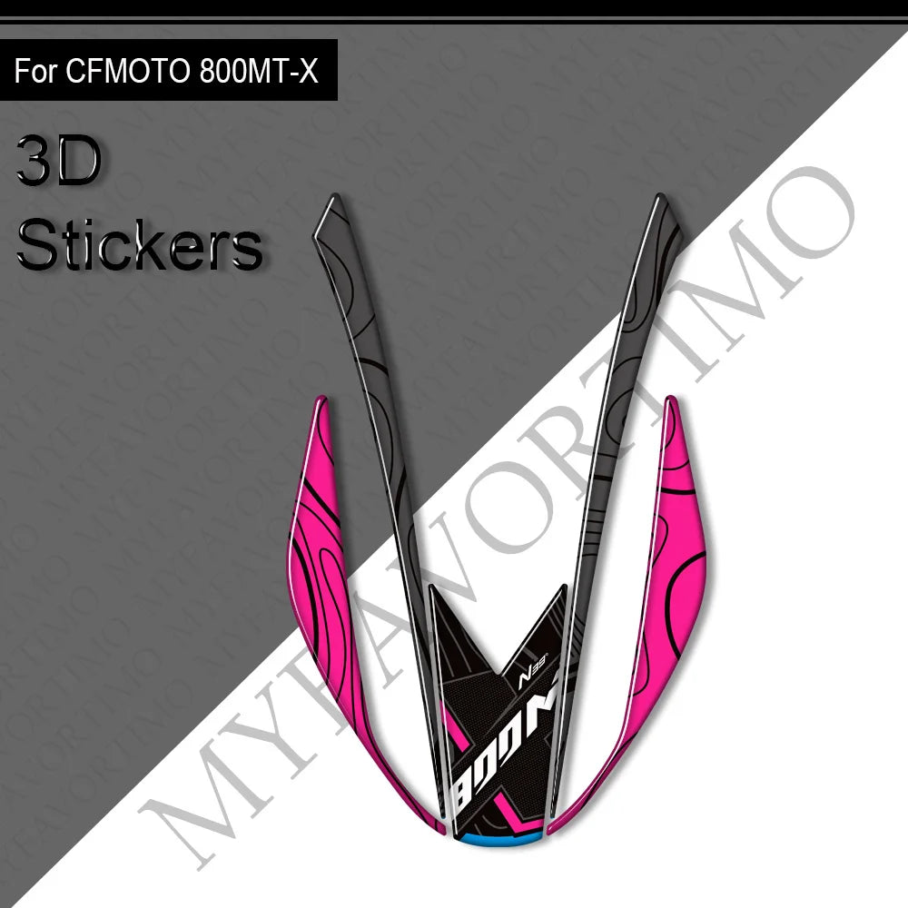 For CFMOTO 800MT-X 800MT 800 MT - X Adventure Bike Motorcycle Body Fairing Protector Tank Knee Pad Stickers Decals Kit 2024 2025
