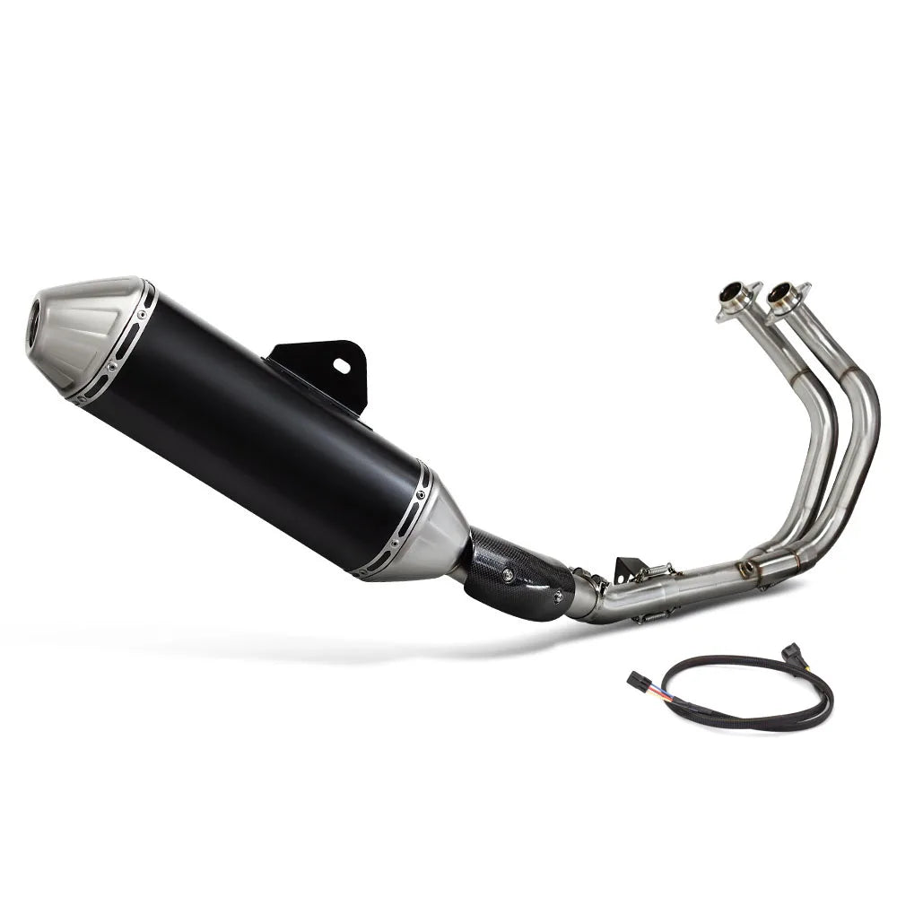For Yamaha Tenere 700 Full Motorcycle Exhaust System Complete Header Pipe Muffler Kit Adventure Bike
