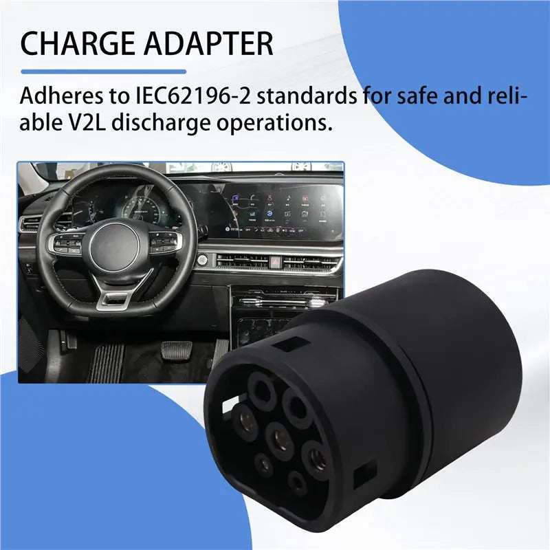 HOT-V2L Discharger For Type2 EU Plug Car Discharge EV Cable Adapter For BYD Discharge V2L Vehicle To Load IEC62196,V2L Discharge