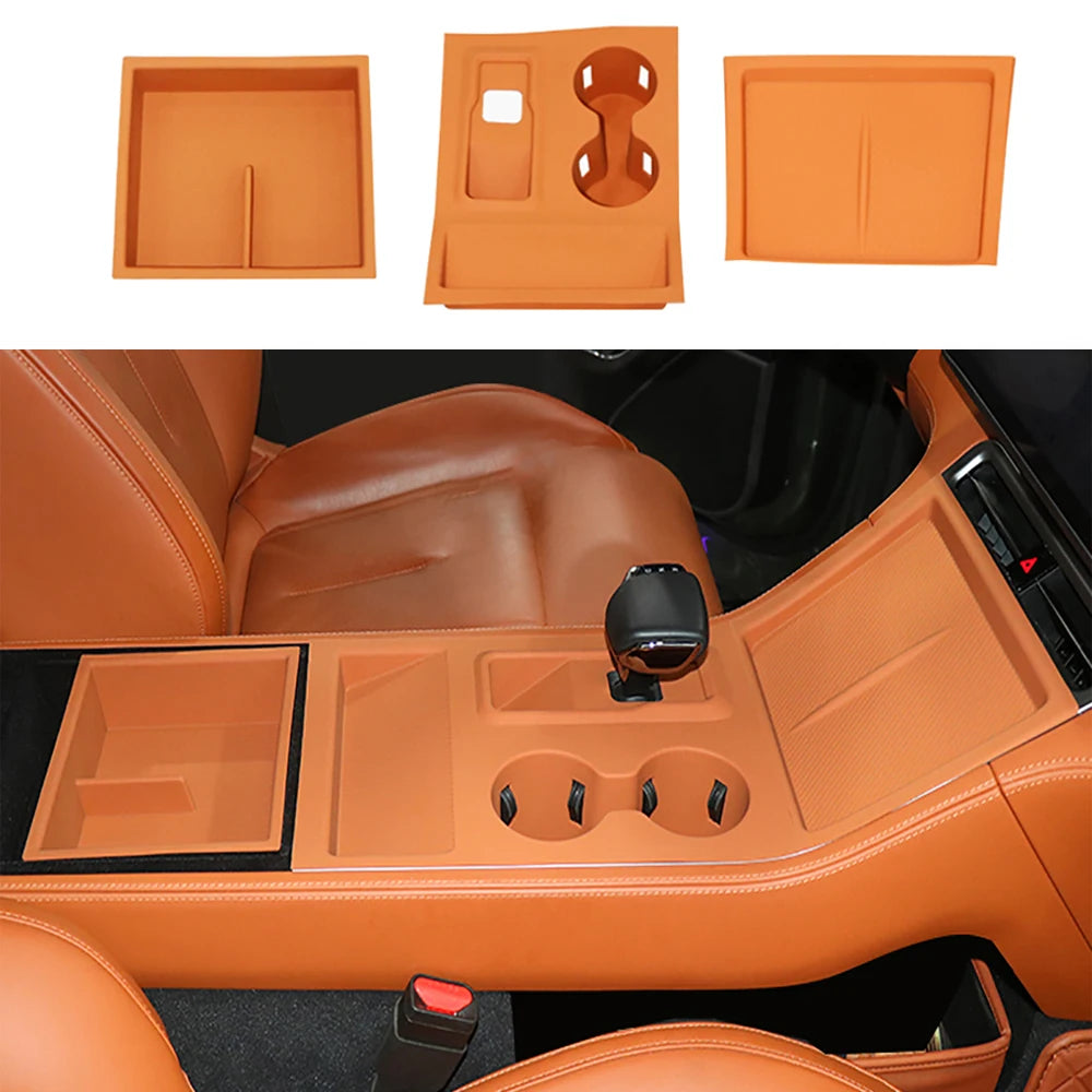 Central Control Water Cup Anti Slip Silicone Pad For BAIC Jishi Polestone 01 Rox 01 Mobile Wireless Charging Dust Accessories