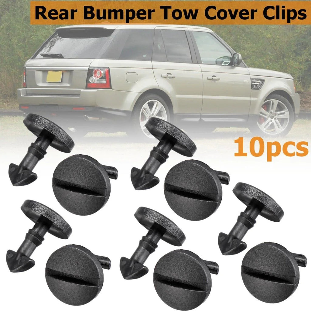 10pcs Rear Bumper Tow Bar Cover Clip Trailer Trim DYR500010 For Land Rover For Discovery 04-13 For Range Rover Sport 2005-2013