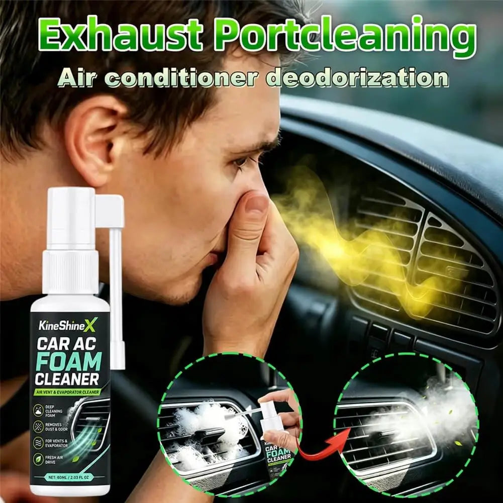Long Nozzle Car Air Vent Foam Cleaner AC Evaporator Dust Mildew Odor Remover Deodorizer For Car Interior Air Duct Auto Care