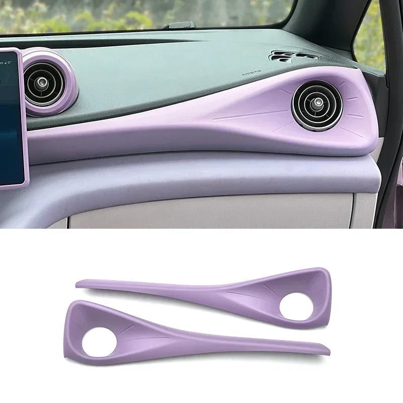 For 2023 BYD Dolphin Atto 1 Air Conditioning Outlet Anti-reflective Center Console Decoration Paste Car Interior Color Changing