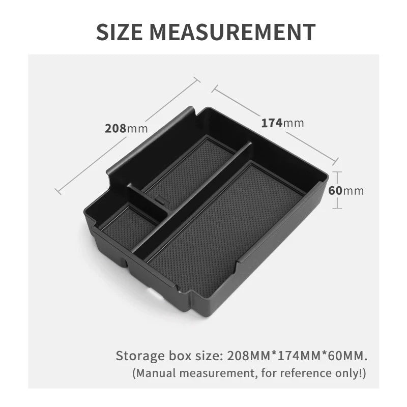 Center Console Storage Box Compatible with BYD 2024 Shark Pickup Truck, Car Organizer Tray for Armrest