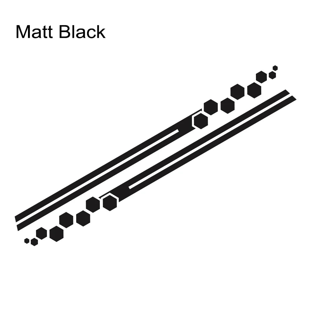 2PCS Car Stickers 4x4 Off Road Stripes Stickers Car Side Skirt Decals Car Body Decoration Accessories For Landrover Defender 90