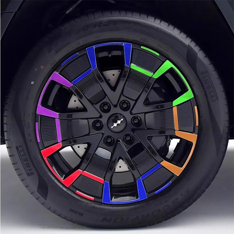 21-inch Wheel Sticker for BYD Leopard 8 Matte Black Wheel Wrap with Scratch Protection Accessory
