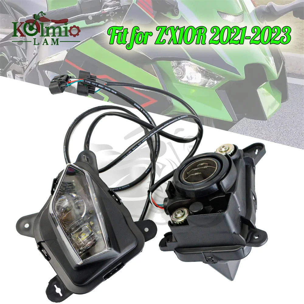 kolmio-LAM Fit For 2021 - 2025 KAWASAKI Ninja ZX-10R ZX10R Motorcycle LED Headlight Headlamp Assembly ZX 10R 2022 2023 ZX-10RR