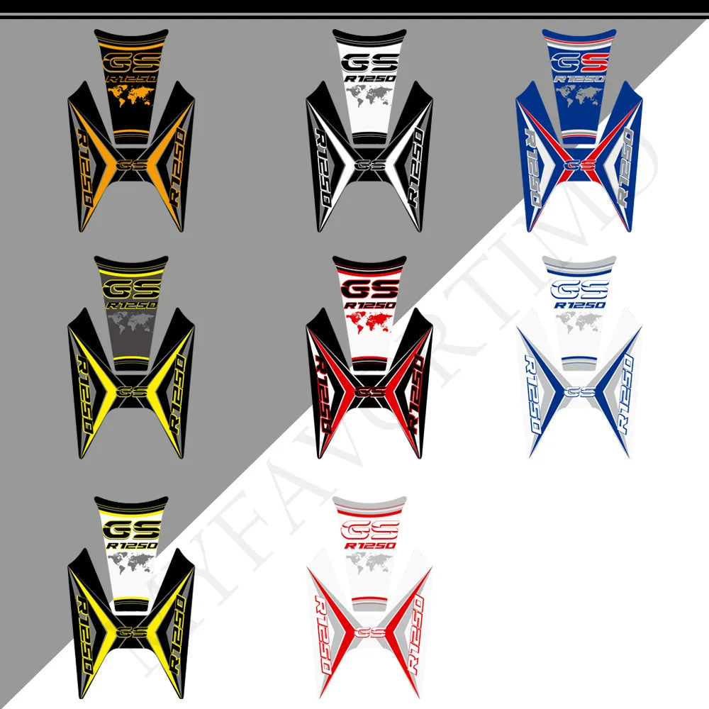 For BMW R1250GS R1250 R 1250 GS HP Rallye Motorcycle Tank Pad Front Nose Beak Fairing Fender Protector Stickers 2019 2020 2021