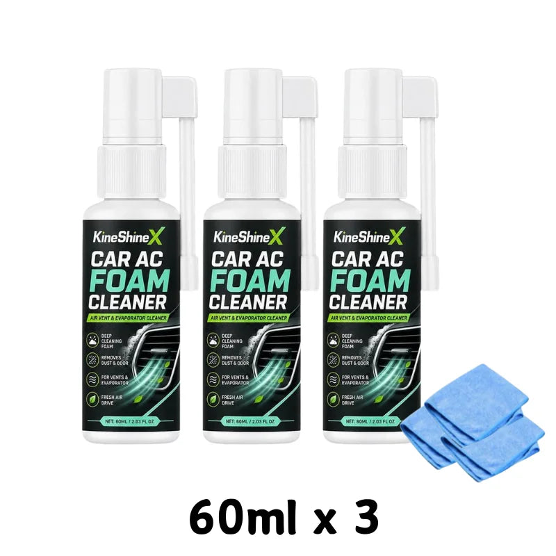 Long Nozzle Car Air Vent Foam Cleaner AC Evaporator Dust Mildew Odor Remover Deodorizer For Car Interior Air Duct Auto Care