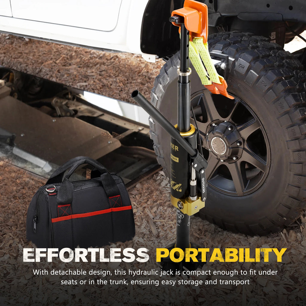 Heavy  19400lbs Portable Hydraulic Recovery Jack for Off-Road Vehicles 4x4 Truck Emergency Rescue Tool